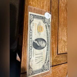 Vintage Ten Dollar Bill